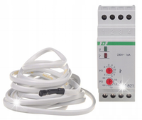 REGULATOR TEMPERATURY -4-5ST C 16A 1NO/NC 230V AC Z SONDĄ RT F&F RT-821