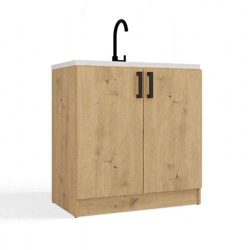 SZAFKA KUCHENNA DOLNA POD ZLEWOZMYWAK KATIA 80 CM DĄB ARTISAN na Arena.pl