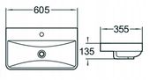MEXEN DAGNA UMYWALKA MEBLOWA 60 x 35 cm NABLATOWA