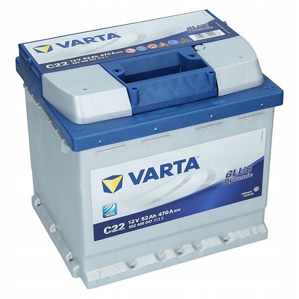 AKUMULATOR SAMOCHODOWY VARTA BLUE DYNAMIC 52AH 470A C22 zdjęcie 4