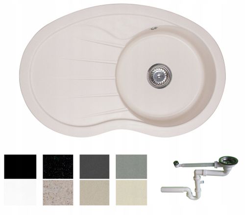 ZLEW ZLEWOZMYWAK GRANIT 8 kolorów 85x55 + SYFON na Arena.pl