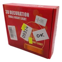 lampka nocna led 3d miś