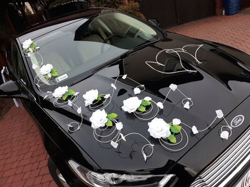 Dekoracja samochodu ozdoby na auto do ślubu płatki na Arena.pl