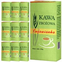 Kawa Zbożowa Kujawianka bez kofeiny naturalna tradycyjna Delecta 10x500g