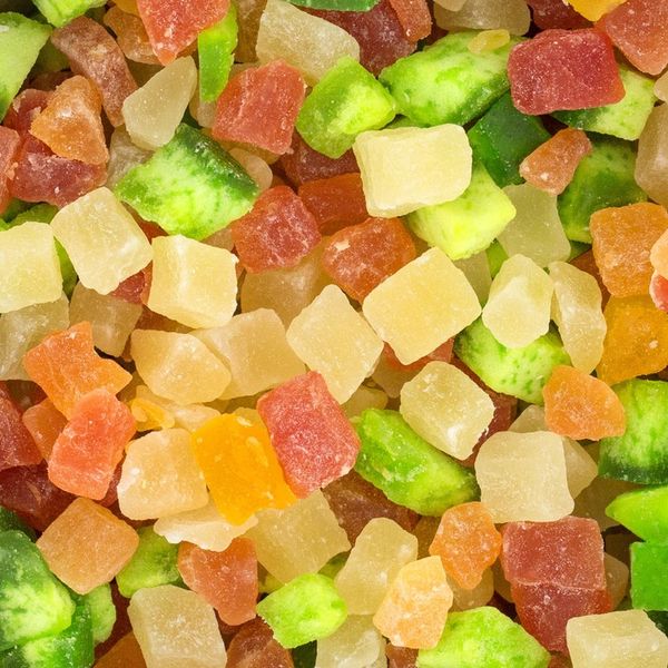 KANDYZOWANE OWOCE MIX 500g Ananas Melon Papaja zdjęcie 3