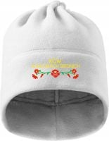 CZAPKA ZIMOWA Z HAFTEM koło gospodyń wiejskich + twój napis logo KGW