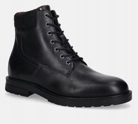 Tommy Hilfiger trapery skórzane CLEATED HILFIGER W LTH BOOT r,40