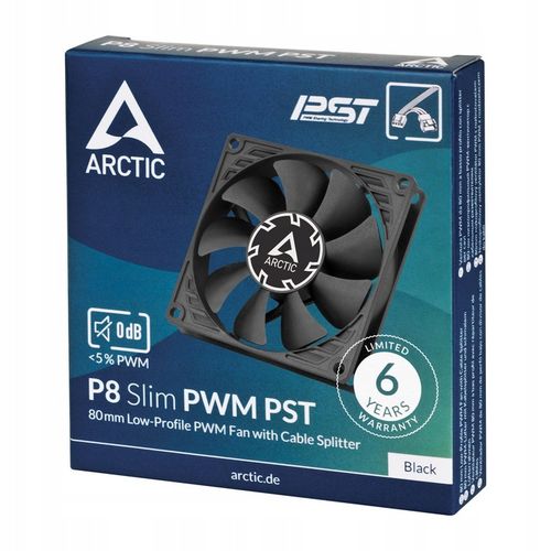ARCTIC P8 SLIM PWM PST wentylator do obudowy 8cm, 80x80mm na Arena.pl