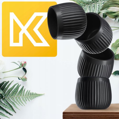 KADAX Doniczka Ceramiczna Osłonka 12cm Czarna na Arena.pl