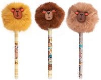 3 x długopis wymazywalny pompon capybara kapibara colorino