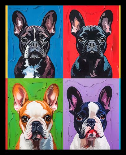 Plakat 40x50cm Buldogi Francuskie na Arena.pl