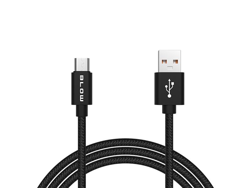 Przyłącze USB A - micro B 1,0m plecionka zdjęcie 1