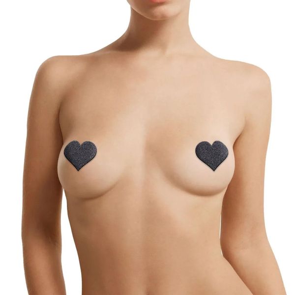 Nipple Cover Set - Cross Star Heart - Black zdjęcie 2