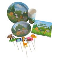 talerzyki papierowe kubki serwetki zestaw 51szt sup