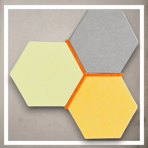 Dystans Do Paneli Sciennych 3D Heksagon Filcowe Akustyczne Soft na Arena.pl