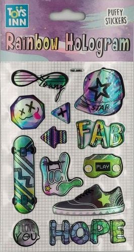 naklejki rainbow hologram - fab 8615 na Arena.pl