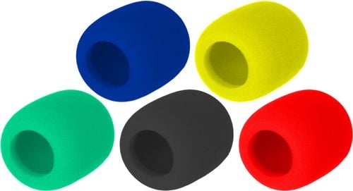 Gąbka osłona owiewka na mikrofon kolorowe 5 sztuk na Arena.pl
