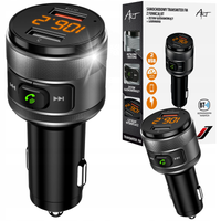 Transmiter FM BLUETOOTH v.4.2 zestaw głośnomówiący USB QC 3.0 + USB 1A