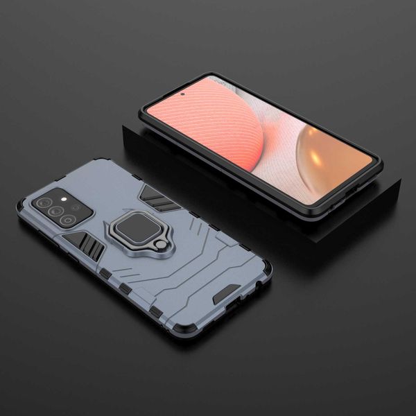 Spacecase X-Ring Galaxy A72 5G Niebieski zdjęcie 4