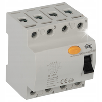 Wyłącznik różnicowo-prądowy 4P 40A 30mA 10kA IDEAL KRD10-4/40/30 - 38741