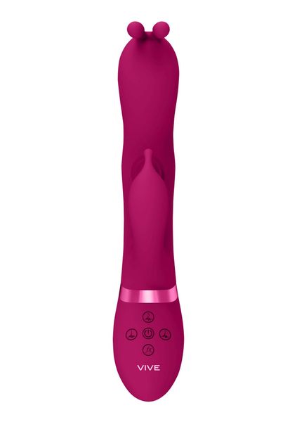 Gada - Vibrating Bunny Ear G-Spot Rabbit with Pulse Wave Shaft zdjęcie 4