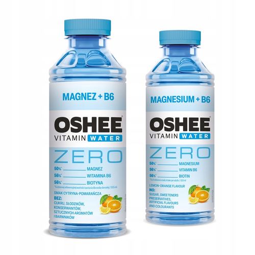 Oshee Zero Vitamin Water Magnez + B6 555ml x12 na Arena.pl