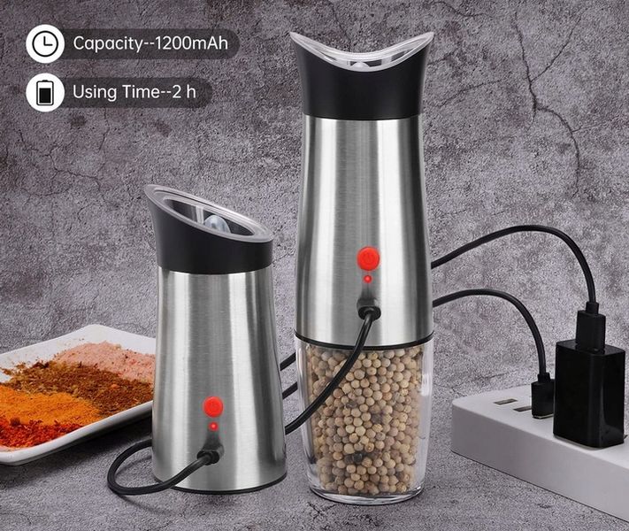 ZESTAW MŁYNKÓW GRAWITACYJNYCH DO PIEPRZU SOLI LED zdjęcie 8