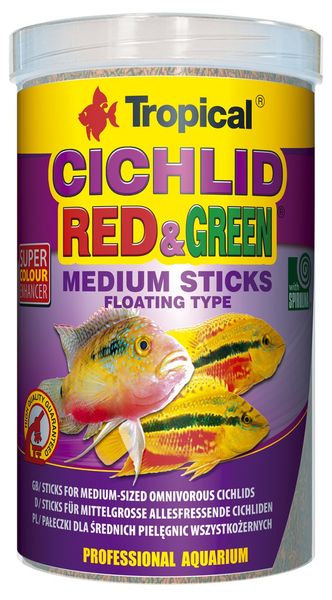 TROPICAL CICHLID RED&GREEN MEDIUM STICKS 250ML/90G zdjęcie 1