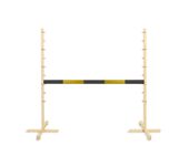 Przeszkoda skokowa do Hobby Horse 120cm, belka czarno-złota