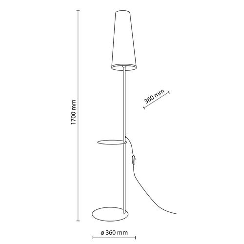 lampa podłogowa z półką zing 5959 tk lighting na Arena.pl