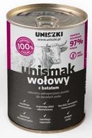 Mokra karma dla psów Unismak wołowy z batatem 410g