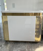 Biała - złota lada sklepowa / recepcja Premium 140x60x115