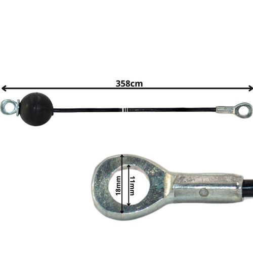 LINKA DO ATLASU 358CM OCZKO OCZKO STALOWE ODBOJNIK GUMOWY na Arena.pl