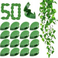 KLIPSY DO ROŚLIN ZAPINKI DO MOCOWANIA PNĄCZY KABLI KLAMERKI ŚCIANE 50 SZT