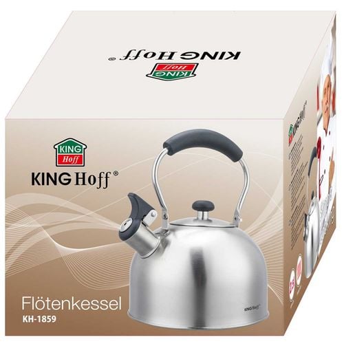 czajnik 2,5l z gwizdkiem kinghoff kh-1859 srebrny na Arena.pl