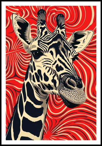 Plakat 61x90,5cm Wzrok Żyrafy na Arena.pl