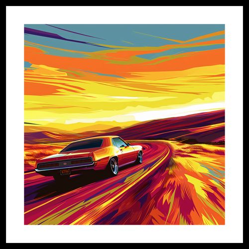 Plakat 50x50cm Pędź Przed Siebie na Arena.pl