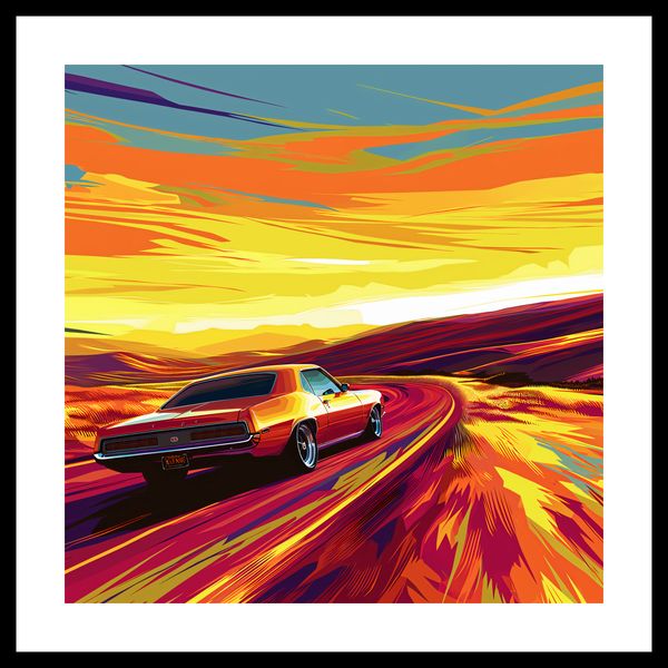 Plakat 50x50cm Pędź Przed Siebie zdjęcie 3