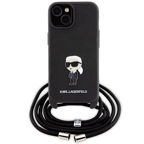 Etui Karl Lagerfeld do iPhone 15, iPhone 14, iPhone 13, Czarny zdjęcie 2