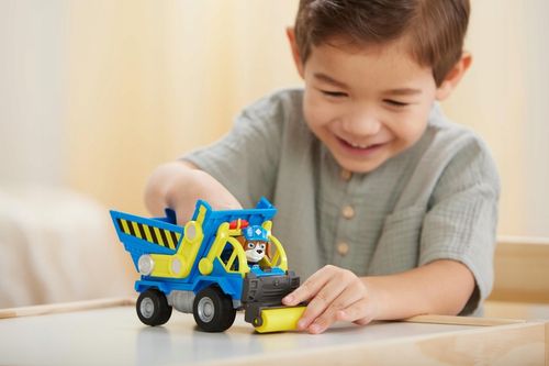 PSI PATROL WYWROTKA WHEELER RUBBLE I CREW POJAZD BUDOWALNY + FIGURKA na Arena.pl