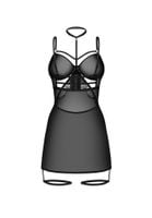 gorset arrowel obsessive czarny transparentny l/xl