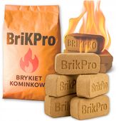 Brykiet drzewny BrikPro 6h do kominka grilla pieca 100% naturalne 20,16 kg