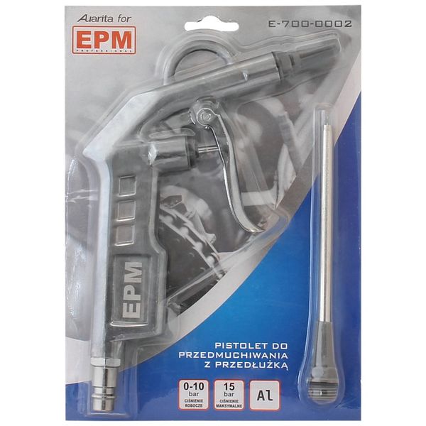 PISTOLET DO PRZEDMUCHIWANIA Z PRZEDŁUŻKĄ - E-700-0002 zdjęcie 3