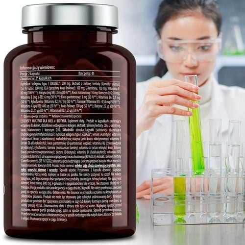 WITAMINY DLA KOBIET + KOLAGEN + BIOTYNA NA SKÓRĘ WŁOSY METABOLIZM 90 KAPS na Arena.pl