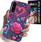 ETUI DO HUAWEI P30 - SERCE, RÓŻA, NASTOLETNIE CASE + SZKŁO