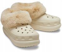Crocs Damskie Ocieplane Klapki Buty Chodaki Furever Crush 208446 Clog 37-38