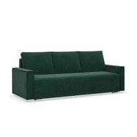 Kanapa, sztruks, Union, 220x95x92 cm, butelkowa zieleń | TYLETEGOTU