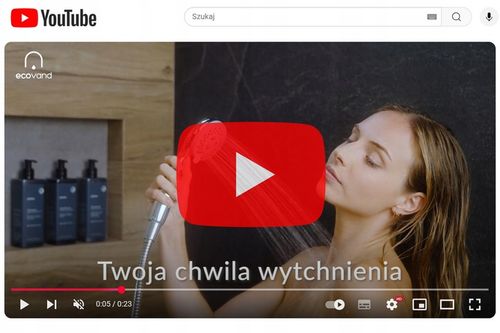 SŁUCHAWKA PRYSZNICOWA funkcja stop ECOVAND AQS OSZCZĘDNA -62% WODY 6 L/MIN na Arena.pl