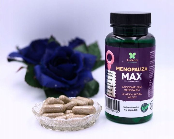 MENOPAUZA MAX PREMIUM dla dojrzałych kobiet Czerwona koniczyna Lanco 60kaps zdjęcie 2