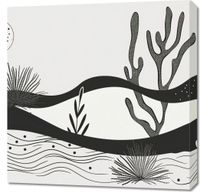 Obraz 70x70cm Ogród przy Nocy